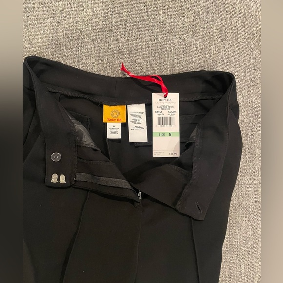 Ruby Rd. Dillards 8 Seem Front Black Slacks Dress Pants - Picture 4 of 6